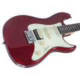 Sire S1 ST-Style Elektrische Gitaar Candy Apple Red + NUX Mighty-8 MK2 Versterker