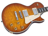 Sire L7N/AMB Larry Carlton New Gen L-Style Elektrische Gitaar Amber Burst met Ebbenhouten Toets en Locking Tuners