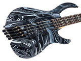 Sire M6H 4/BKSW Marcus Miller M6 Headless 4-String Active Basgitaar Black Swirl