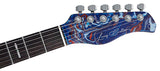 Sire T7 HH/BLSW Larry Carlton T-Style Elektrische Gitaar Blue Swirl met Roasted Maple Hals en Locking Tuners