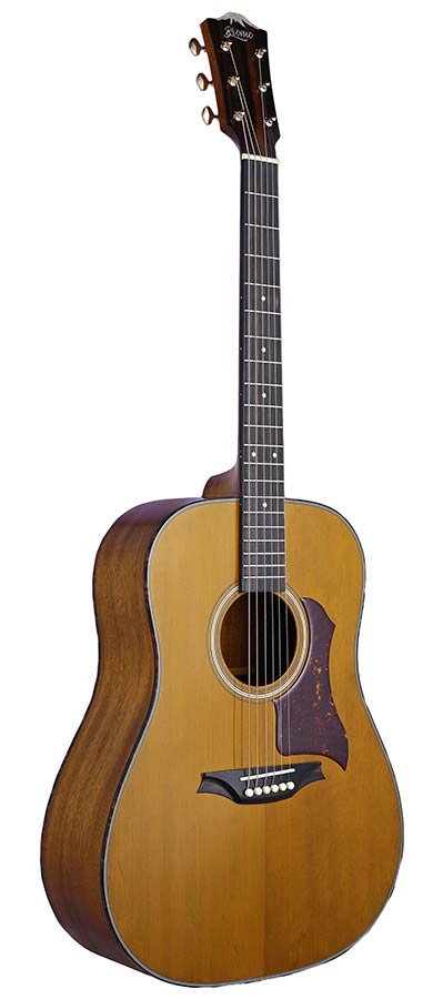 Bromo BAN1V Denali Series dreadnought gitaar, torified solid spruce top, mahogany body, natural gloss, heavy duty tas