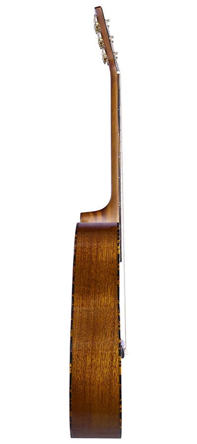 Bromo BAN2V Denali Series Grand Auditorium gitaar, torified solid spruce top, mahogany body, natural gloss, heavy duty tas