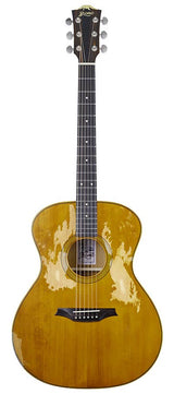 Bromo BAR2R Rocky Mountain Series all solid grand auditorium gitaar, solid spruce top, solid mahogany body, satin relic, heavy duty tas