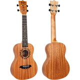 Flight Elise Ecklund Signature Concert Ukulele met Mahogany Body, Diamond Inlays en Aquila Super Nylgut Snaren