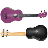 Flight TUS-35 PP Soprano Ukulele Paars met Linden Top, ABS Body en Aquila Snaren