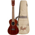 Flight MUC-2 Solid Mahogany Concert Ukulele met Solid Mahogany Body, Gotoh Friction Tuners en Aquila Super Nylgut Snaren