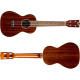 Flight MUC-2 Solid Mahogany Concert Ukulele met Solid Mahogany Body, Gotoh Friction Tuners en Aquila Super Nylgut Snaren
