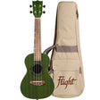Flight DUC380 Jade Concert Ukulele met Mahogany Body, Bone Topkam en Aquila Nylgut Snaren