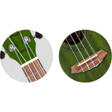 Flight DUC380 CEQ Jade Elektrisch-Akoestische Concert Ukulele met Cutaway, Mahogany Body, Pickup met EQ en Aquila Nylgut Snaren