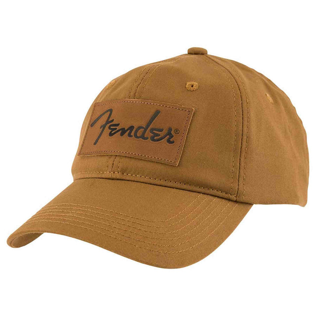 Fender 9122421204 Vintage Badge Pet Caramel Katoen Leer Patch Verstelbaar