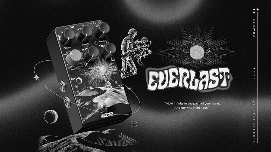 Klowra KBS-02 Bloom Infinity EVERLAST stereo multi-type delay pedaal