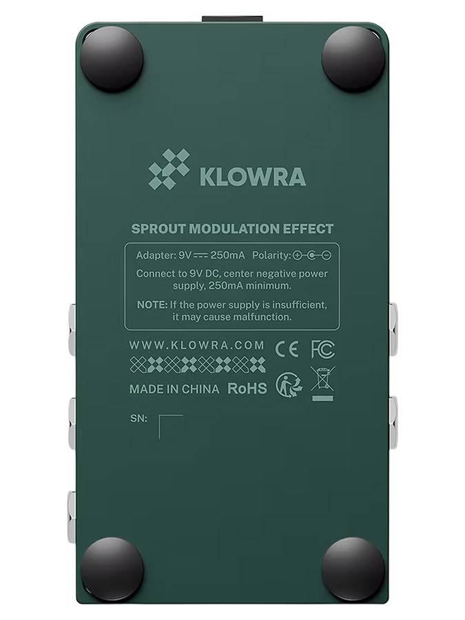 Klowra KBS-03 Bloom Infinity SPROUT stereo multi-type modulation pedaal
