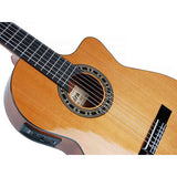 Admira MALAGA-ECTF thin body klassieke gitaar solid cedar sapele mahonie kabukali cutaway Fishman Clásica III