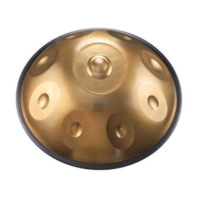 Sela SE 400 Stainless Steel Handpan D Kurd 440 Hz goud met gevoerde draagtas