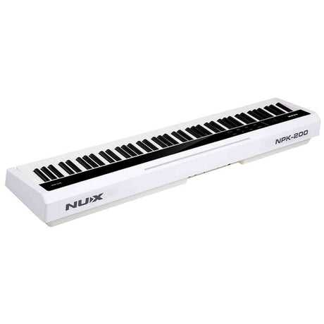 NUX NPK-200 Digital Stage Piano Set wit met NPS-2 standaard, 88 toetsen en kruk