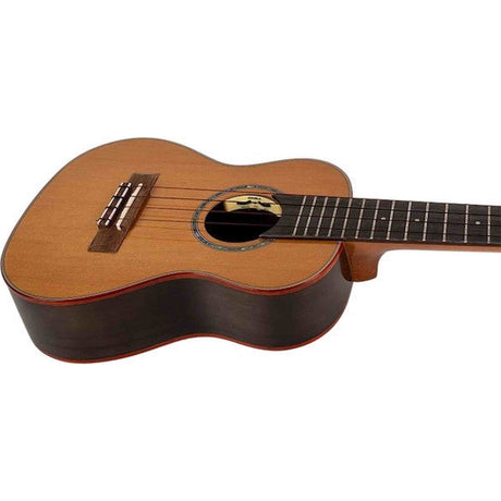 Flight Diana CE Elektrisch-Akoestische Concert Ukulele met Solid Cedar Top, Walnut Body en Double B1U Pickup