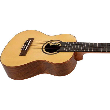 Flight Sophia TE Elektrisch-Akoestische Tenor Ukulele met Solid Spruce Top, Walnut Body en Double B1U Pickup