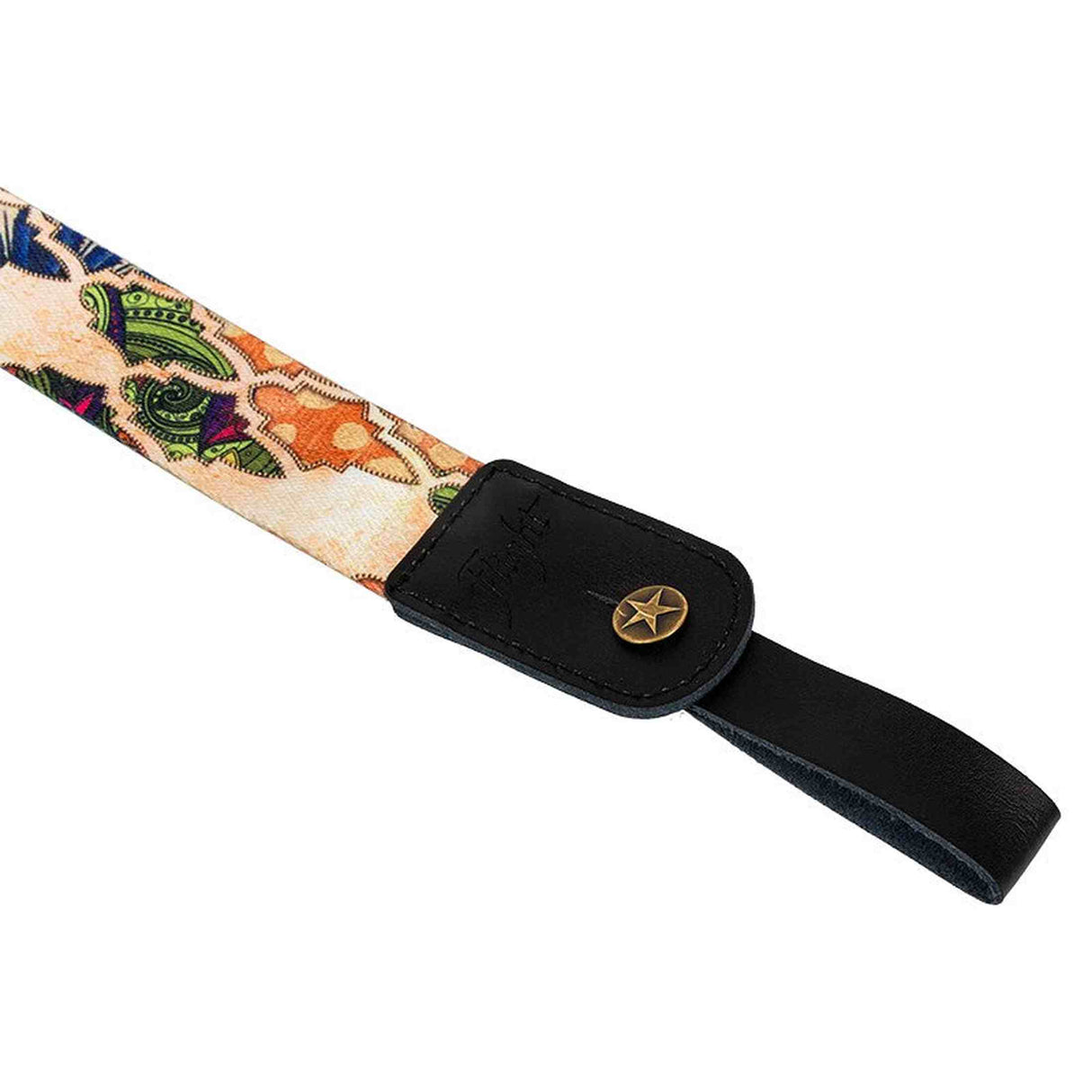 Flight S35 Granada Ukulele Strap Poly/Leer met Verstelbare Lengte en Leren Strap Ends