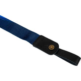 Flight S35 Surf Ukulele Strap Poly/Leer Blauw met Ocean Design en Verstelbare Lengte