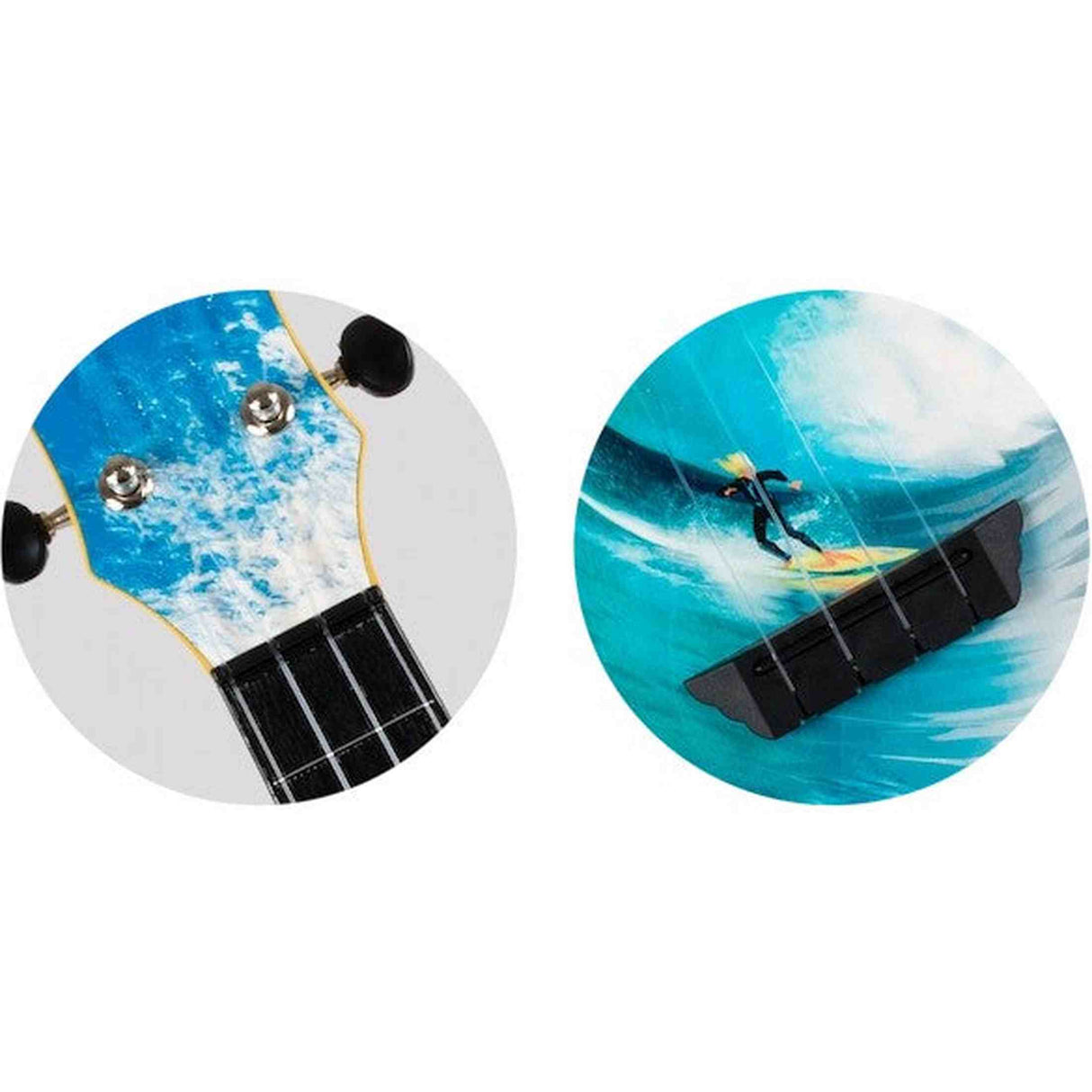 Flight TUSL-25 SURF Soprano Longneck Ukulele met Linden Top, ABS Body en Aquila Snaren