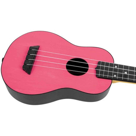 Flight TUS-35 PK Soprano Ukulele Roze met Linden Top, ABS Body en Aquila Snaren