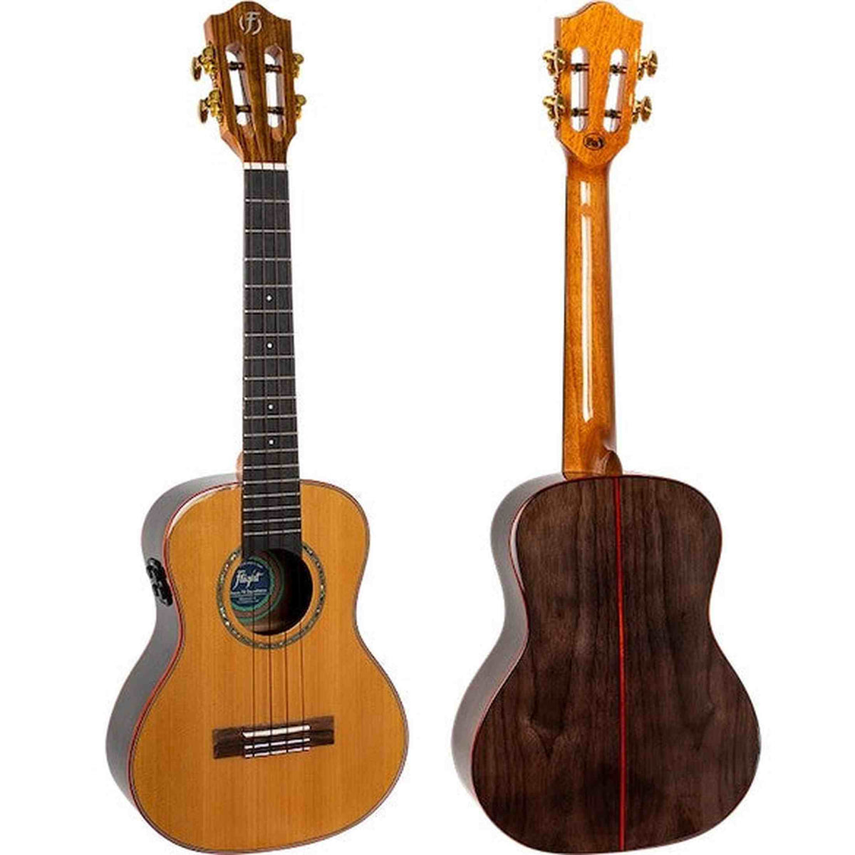 Flight Diana TE Soundwave Electric-Acoustic Tenor Ukulele with Solid C ...