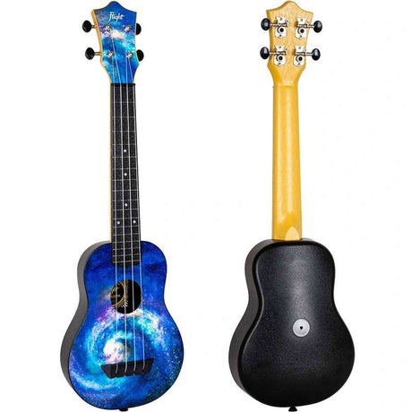Flight TUSL-40 SPACE Soprano Longneck Ukulele met Linden Top, ABS Body en Aquila Snaren