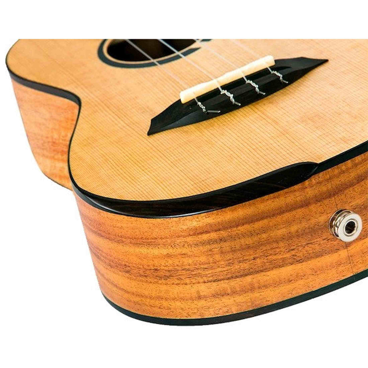 Flight Victoria Concert EQ-A Ukulele met Solid Sitka Spruce Top, Acacia Body, Cutaway en Pickup