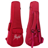 Flight DXBS Deluxe Soprano Ukulele Gigbag 15mm Padded Wine Red met Accessoirevak