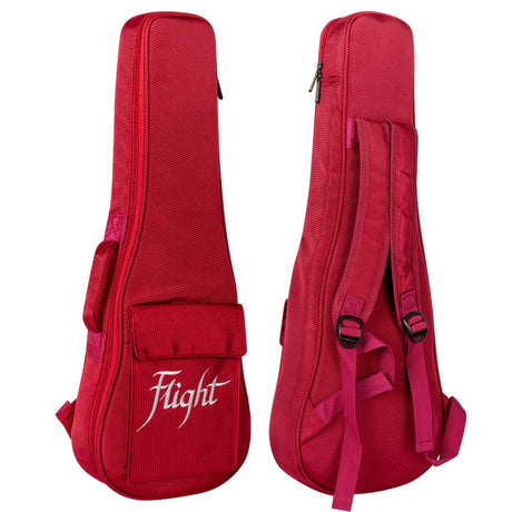Flight DXBC Deluxe Concert Ukulele Gigbag 15mm Padded Wine Red met Accessoirevak