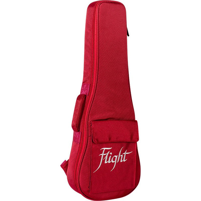 Flight DXBT Deluxe Tenor Ukulele Gigbag 15mm Padded Wine Red met Accessoirevak