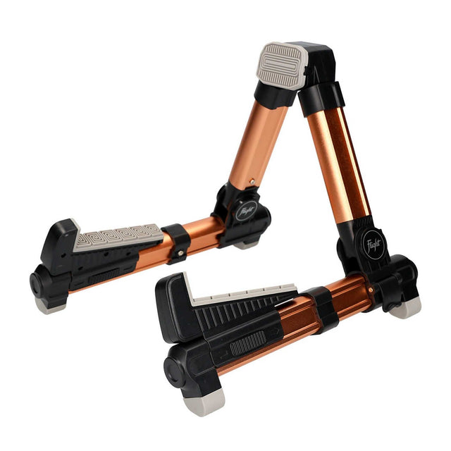 Flight FLUST01-GD Aluminium Ukulele Standaard Opvouwbaar met Rubber Bescherming