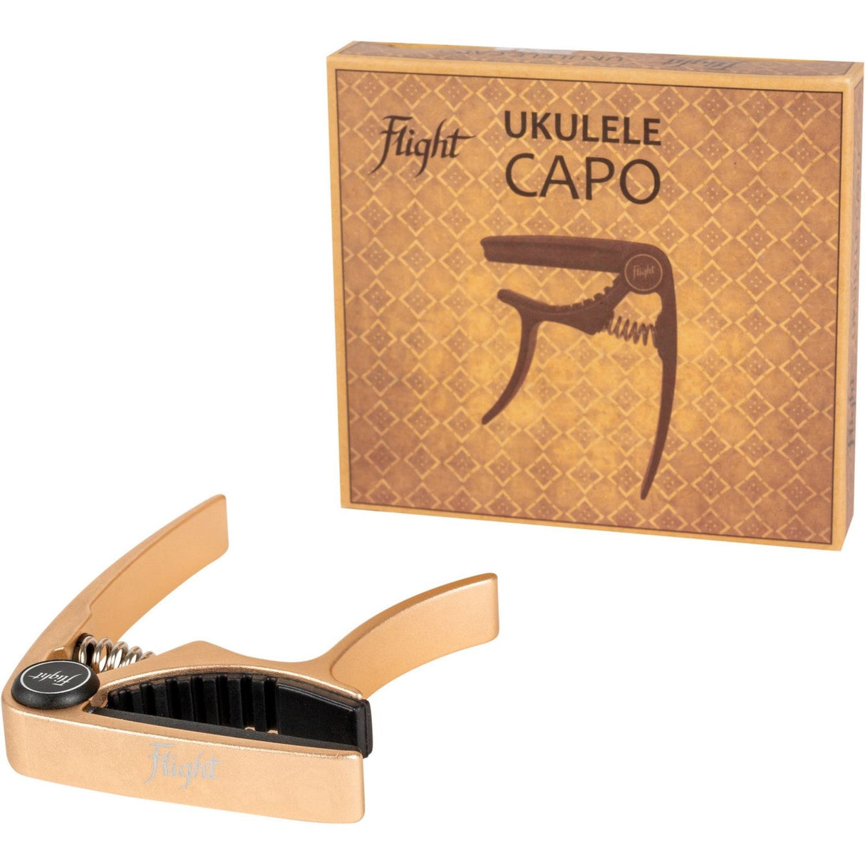 Flight ALMFCGD Aluminium Ukulele Capo - Goud