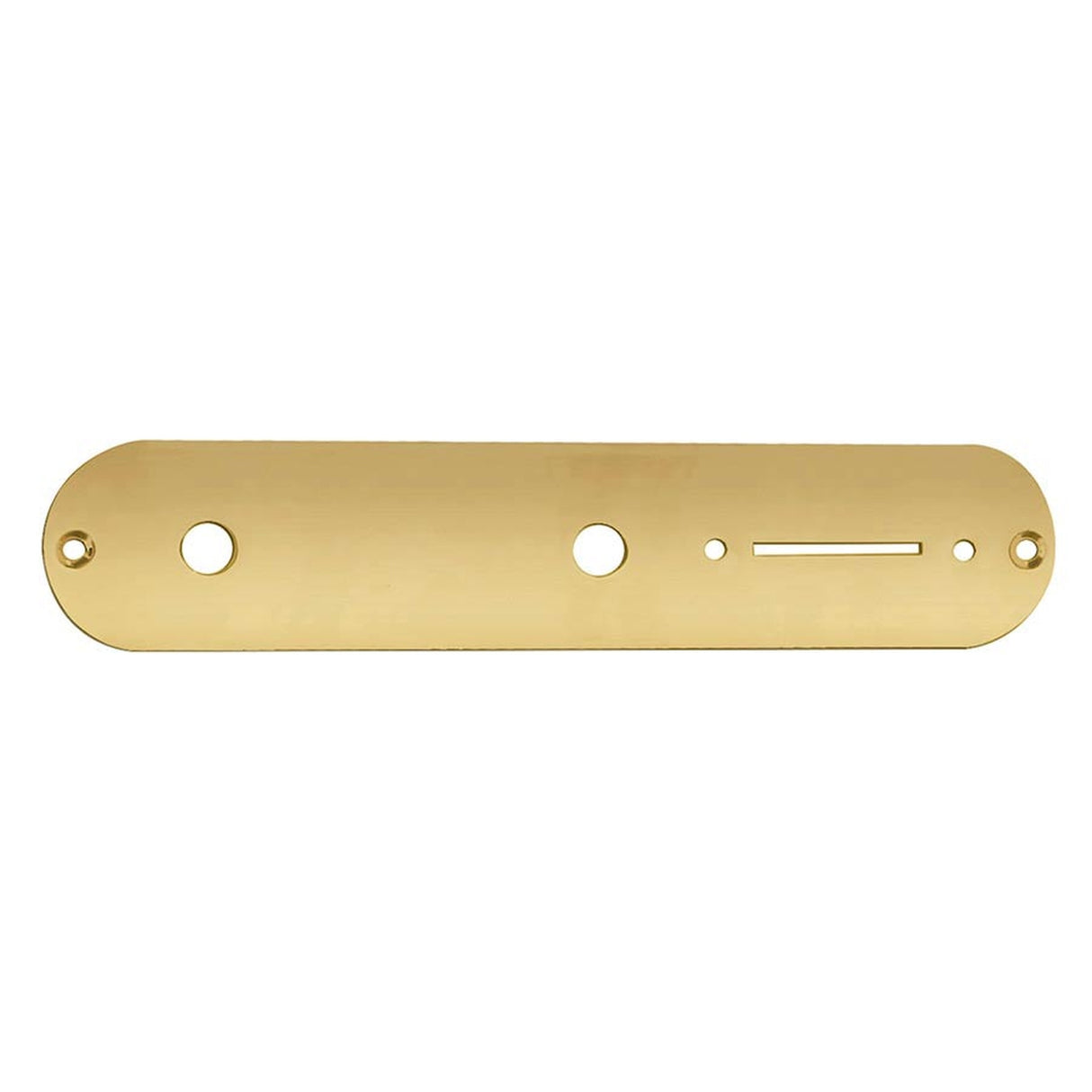 Boston CP-TE-G control plate, 32x160mm, Teaser, 8,5mm holes for metric pots, gold