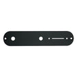 Boston CP-TE-B control plate, 32x160mm, Teaser, 8,5mm holes for metric pots, black gloss