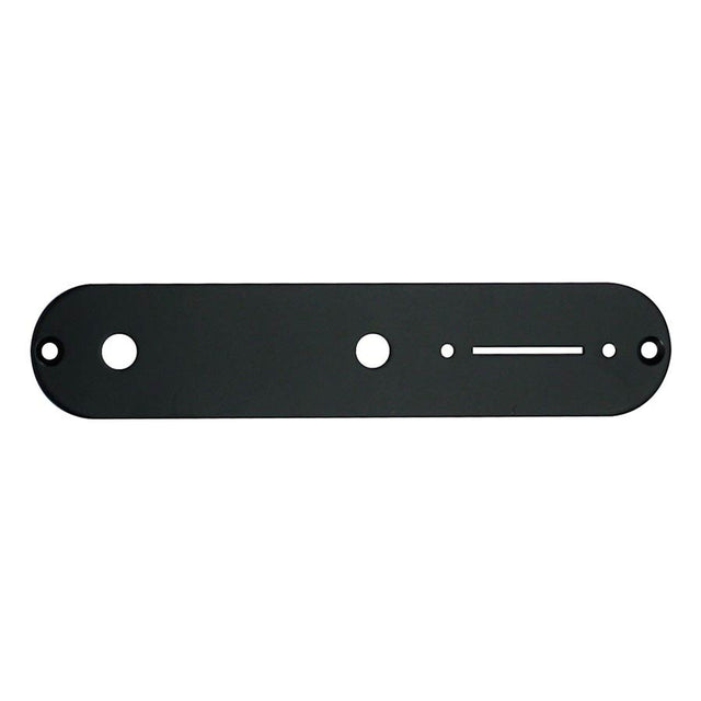 Boston CP-TE-B control plate, 32x160mm, Teaser, 8,5mm holes for metric pots, black gloss