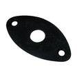 Boston JP-3-B jack plate, football shape, slanted metal, black