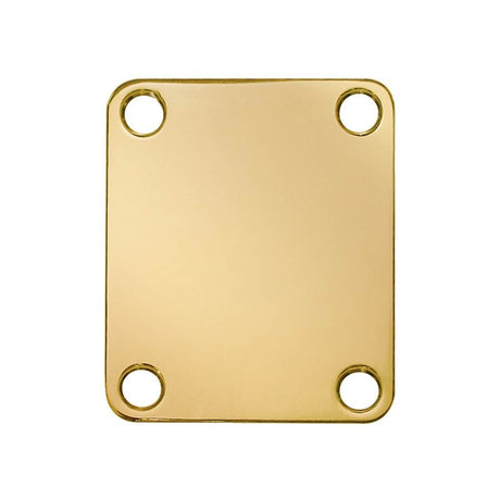 Boston NP-64-G neck mounting plate, 64,2x51mm, rectangular, gold