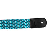 Flight S35 Trail B Ukulele Strap Poly/Leer Blauw met Outdoor Design en Verstelbare Lengte