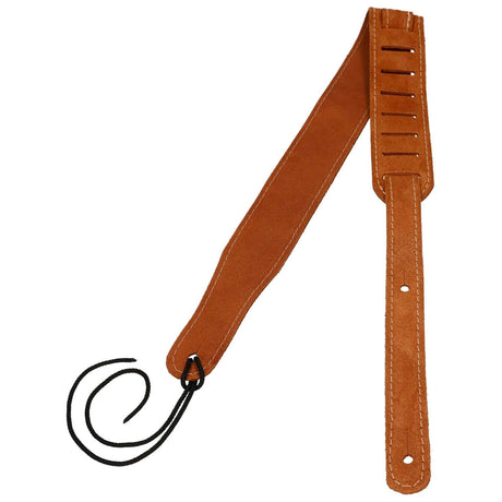 Flight S43 Camel Suède Ukulele Strap EU Handgemaakt met Headstock Tie