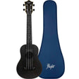 Flight TUC-35 BK Concert Ukulele Zwart met Linden Top, ABS Body en Aquila Nylgut Snaren