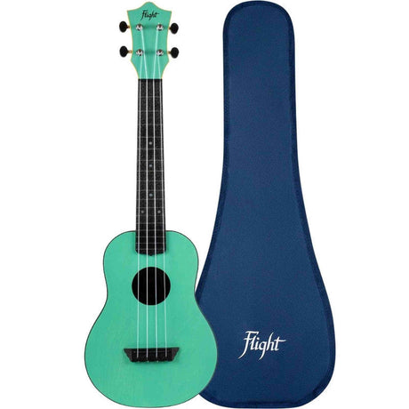 Flight TUC-35 LB Concert Ukulele Lichtblauw met Linden Top, ABS Body en Aquila Nylgut Snaren