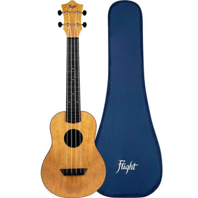Flight TUC-55 MANGO Concert Ukulele met Gelamineerde Mango Top, ABS Body en Aquila Nylgut Snaren