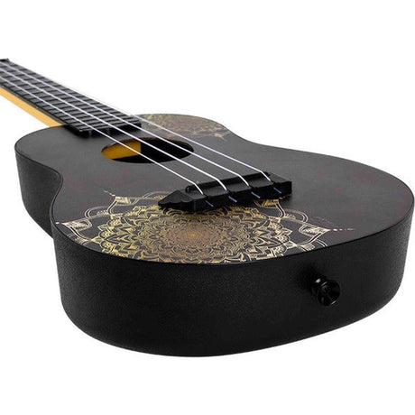 Flight TUC-40 GD Mandala Concert Ukulele met Linden Top, ABS Body en Gold Mandala Print