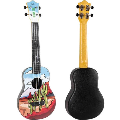 Flight TUC-UCU U Can Uke Signature Concert Ukulele met Linden Top, ABS Body en Desert Print
