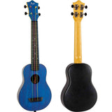 Flight TUSL-KIDZ Soprano Longneck Ukulele Blauw met Linden Top, ABS Body en Aquila Kids Snaren