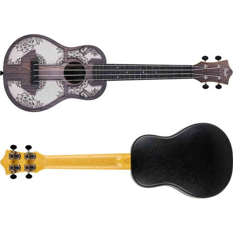 Flight TUC-40 MW Mandala Concert Ukulele met Linden Top, ABS Body en Aquila Nylgut Snaren