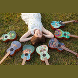 Flight AUC-33 Stardust Concert Ukulele met Sapele Body, Art Design en Aquila Nylgut Snaren