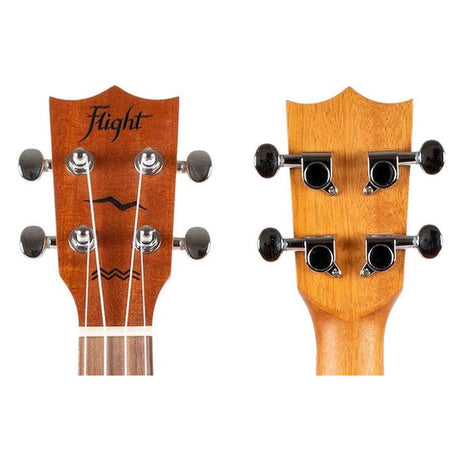 Flight AUC-33 Cupcake Concert Ukulele met Spruce Top, Sapele Body en Aquila Nylgut Snaren