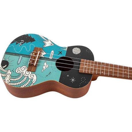 Flight AUC-33 Two Seasons Concert Ukulele met Spruce Top, Sapele Body en Aquila Nylgut Snaren